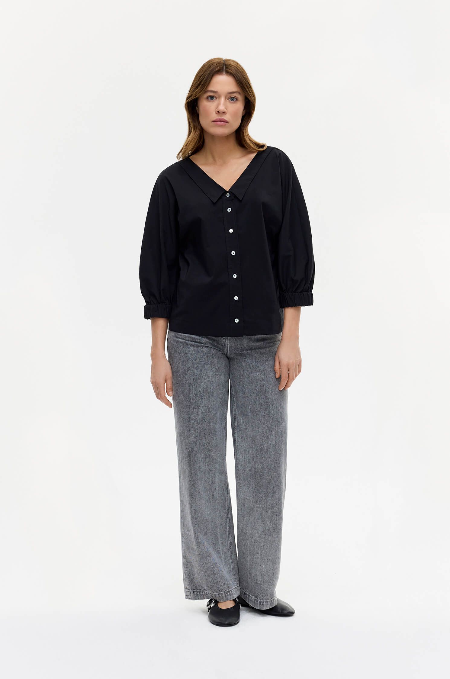 Koszula z bufiastymi rękawami Solar Obraz 1