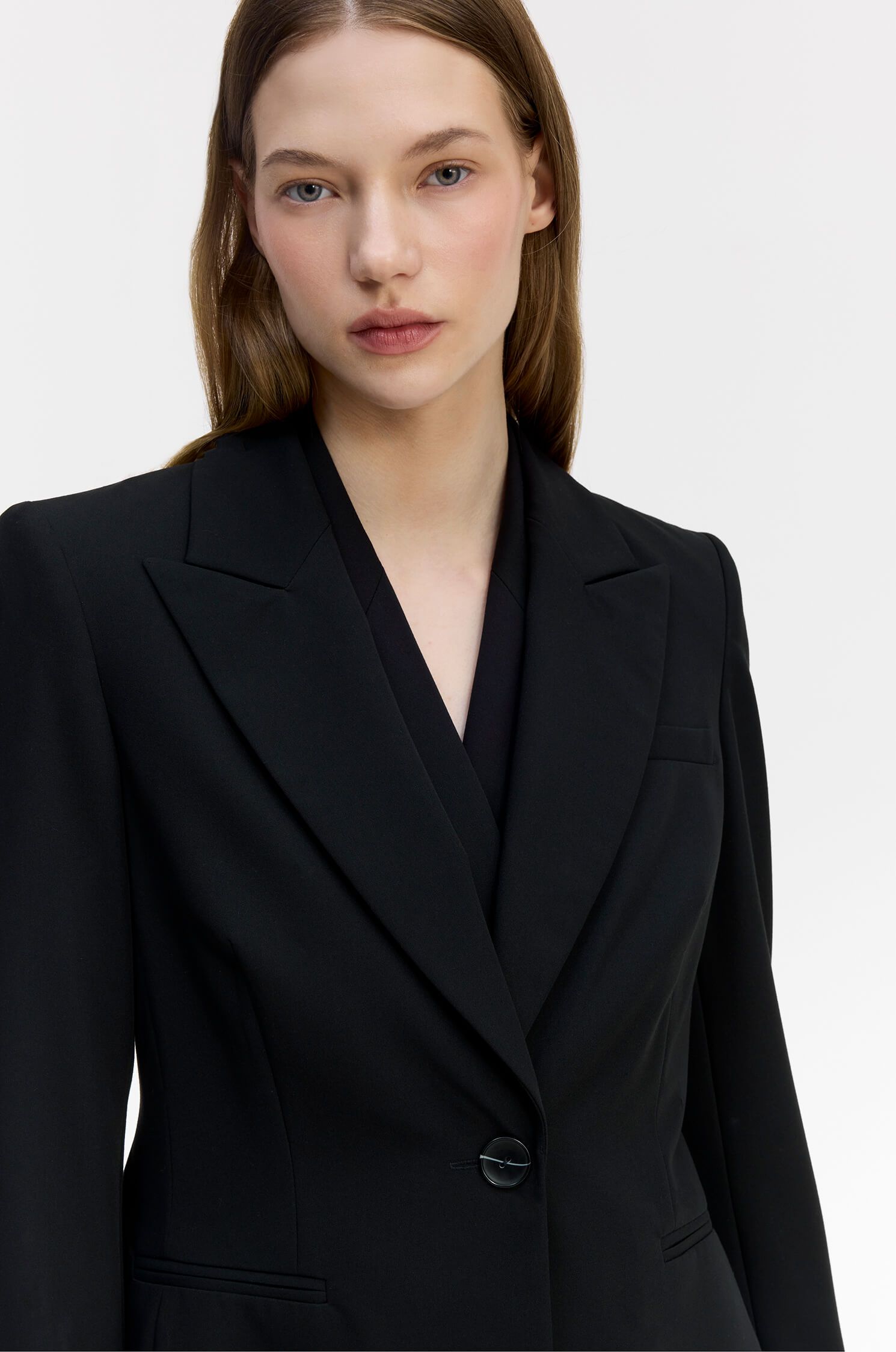 Marynarka z jednorzędowym zapięciem Solar Obraz 3