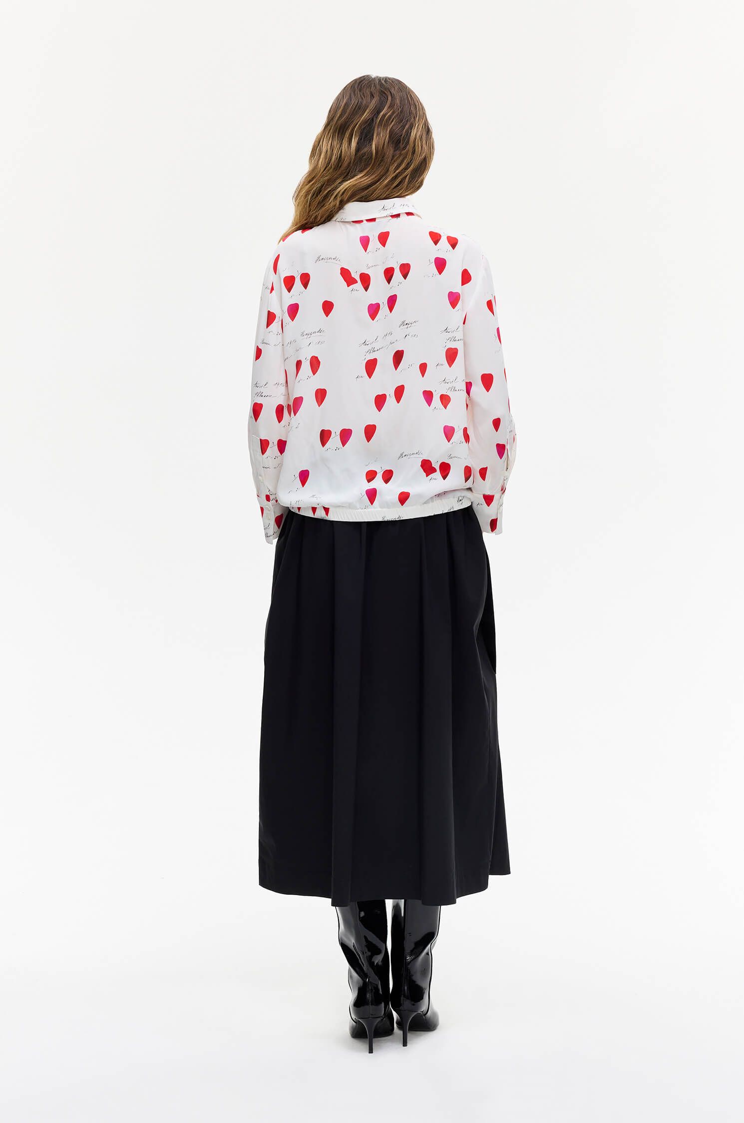 Wiskozowa koszula w serca Solar Obraz 4