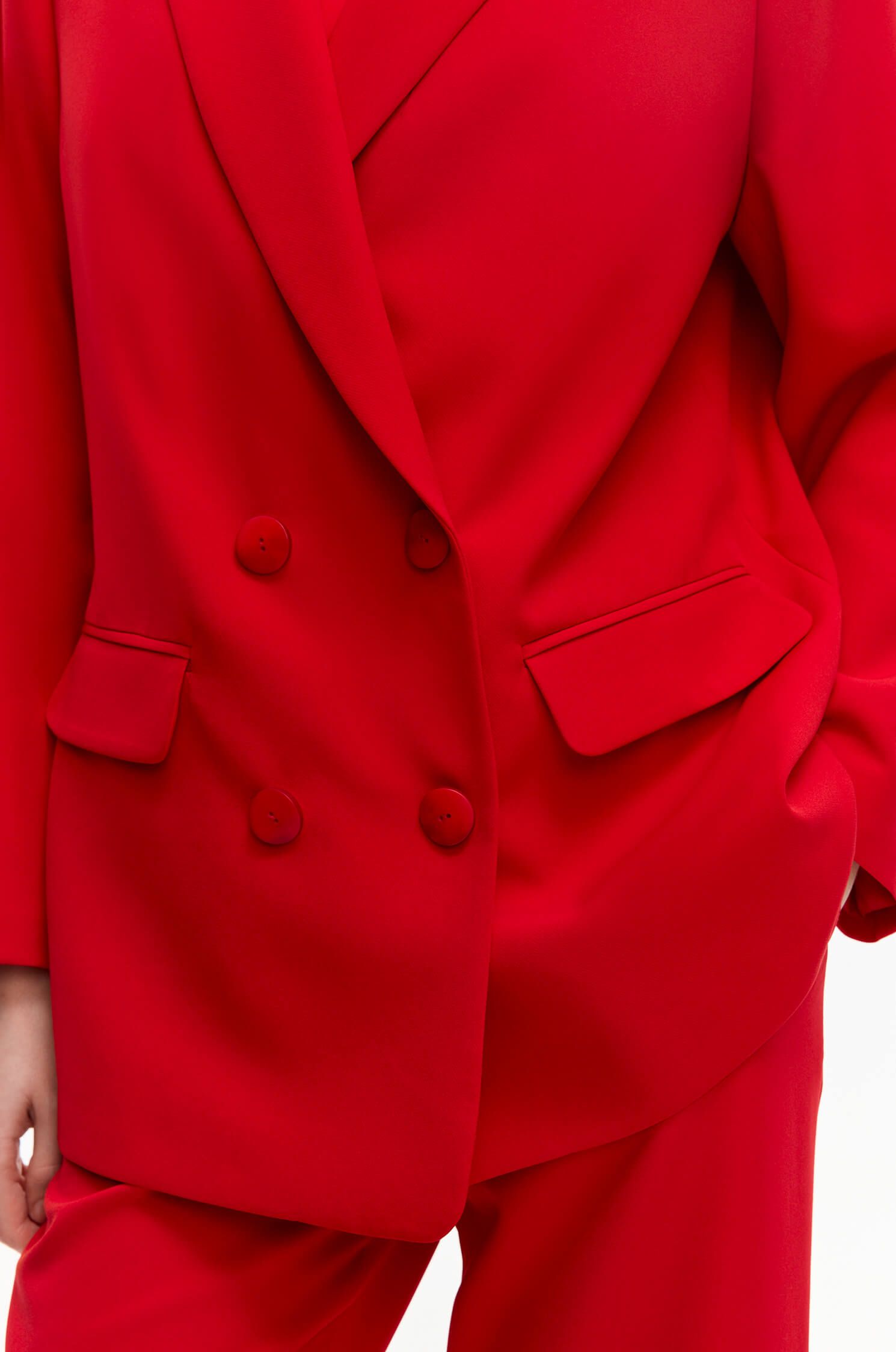 Dwurzędowa marynarka o pudełkowym kroju Solar Obraz 3