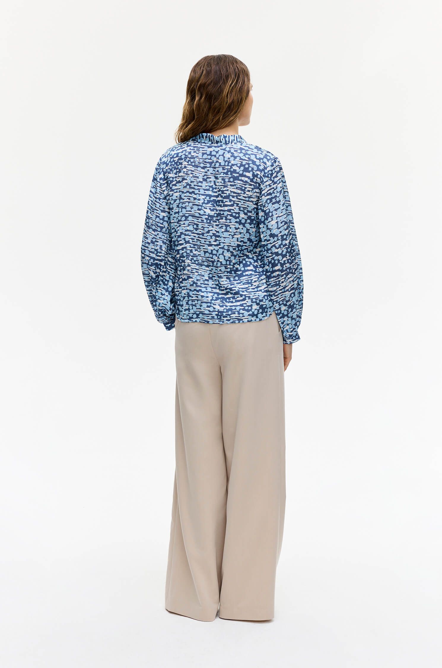 Wiskozowa bluzka z wiązaniem Solar Obraz 4