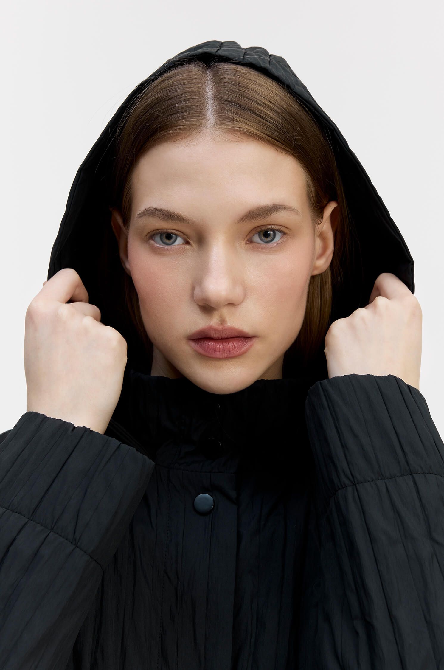 Długi płaszcz zapinany na napy Solar Obraz 5