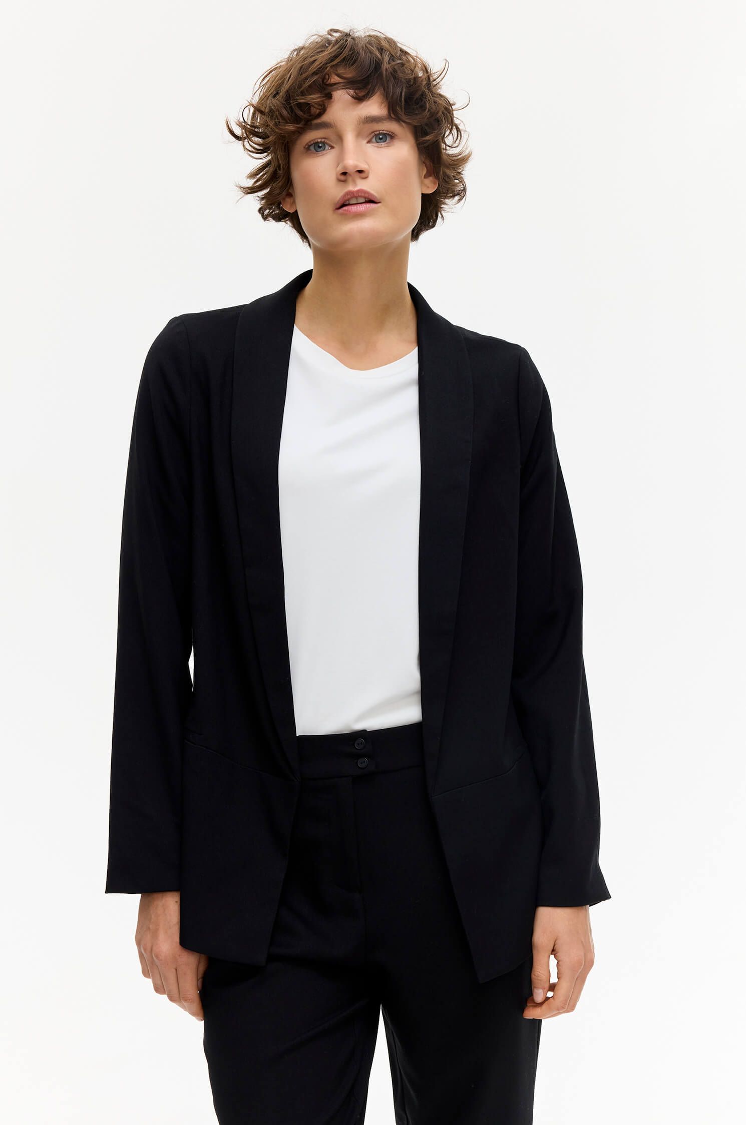 Czarna marynarka Solar Obraz 2