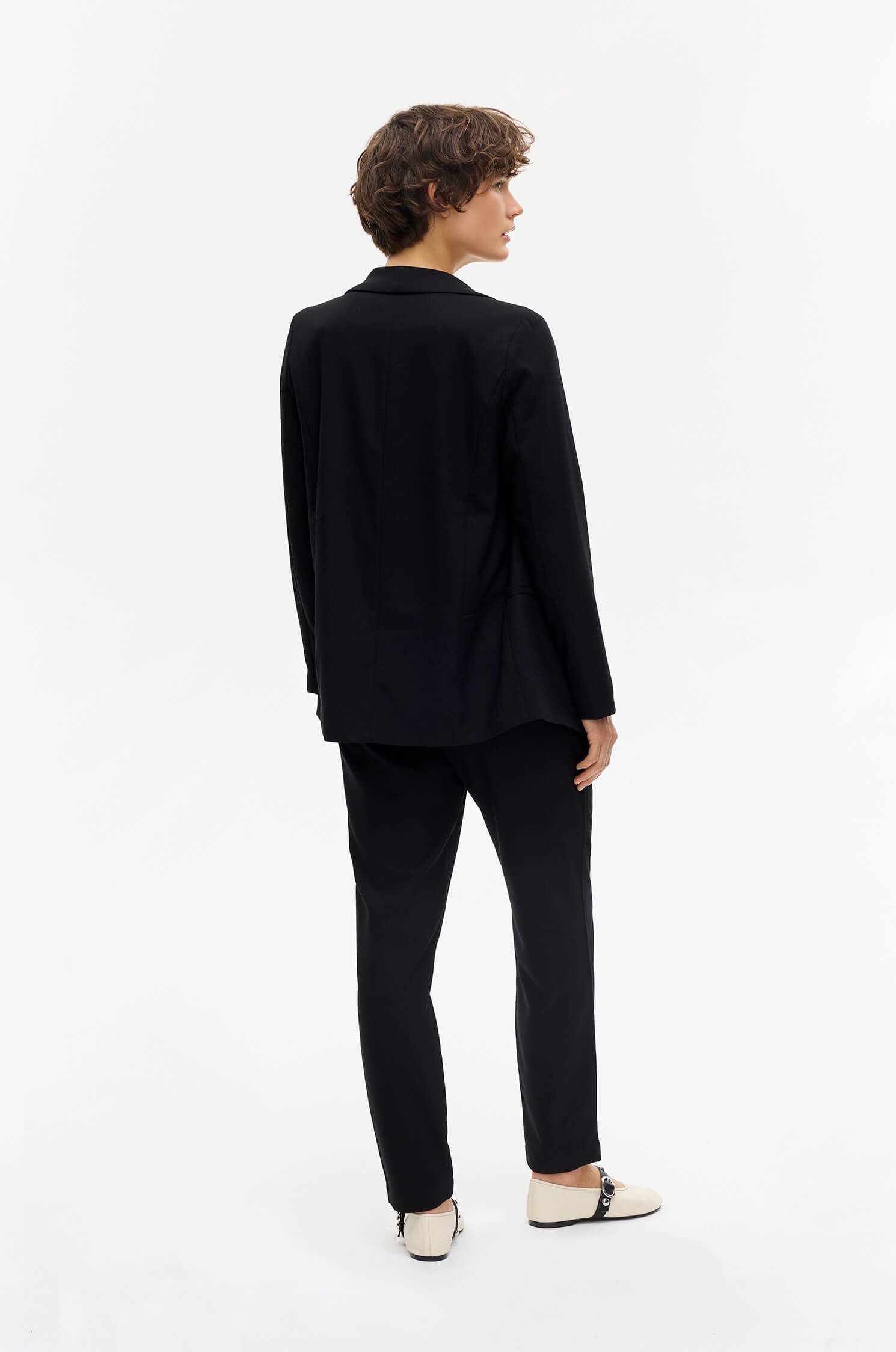 Czarna marynarka Solar Obraz 4