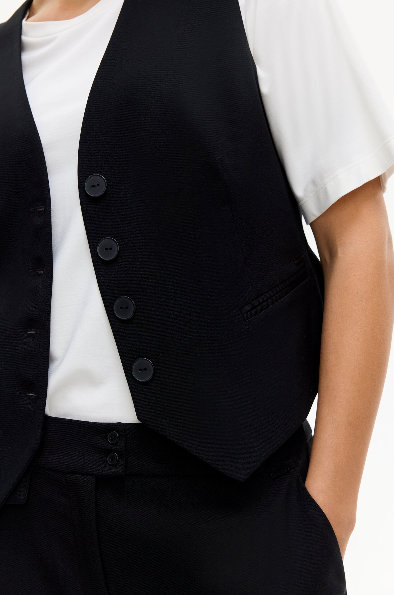 Jednorzędowa kamizelka Solar Obraz 3