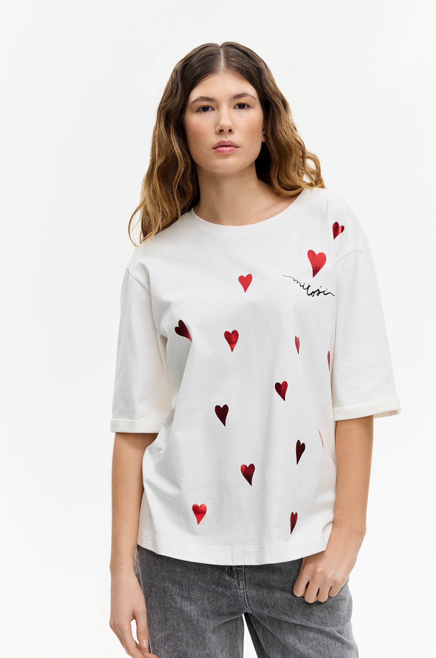 Bawełniana bluzka z wzorem Solar Obraz 2