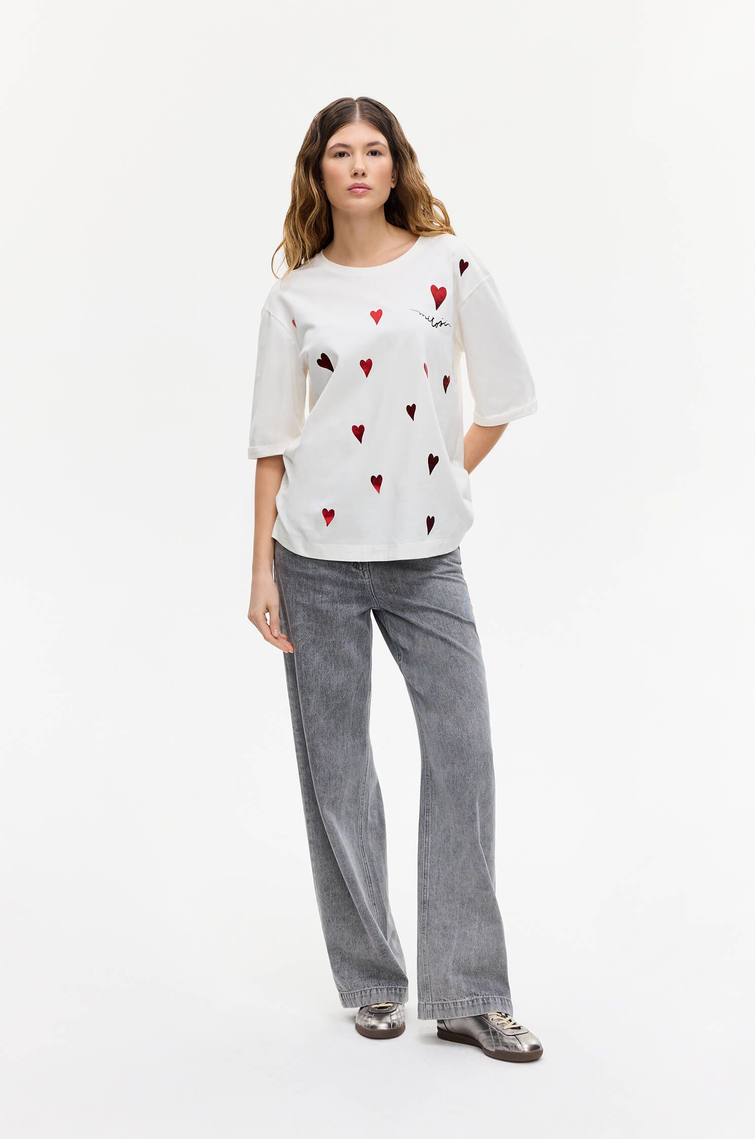 Bawełniana bluzka z wzorem Solar Obraz 1