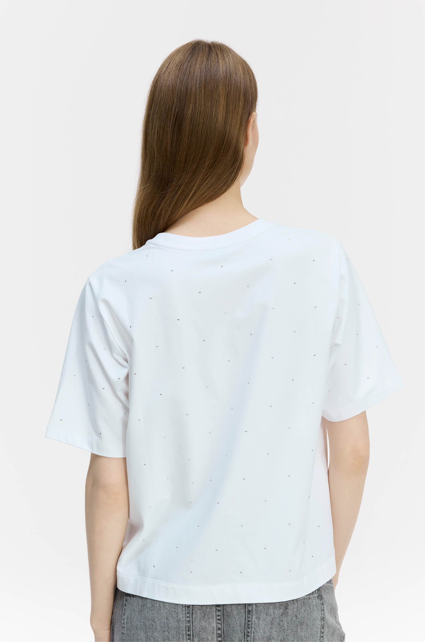 Bawełniana bluzka ze zdobieniem Solar Obraz 4