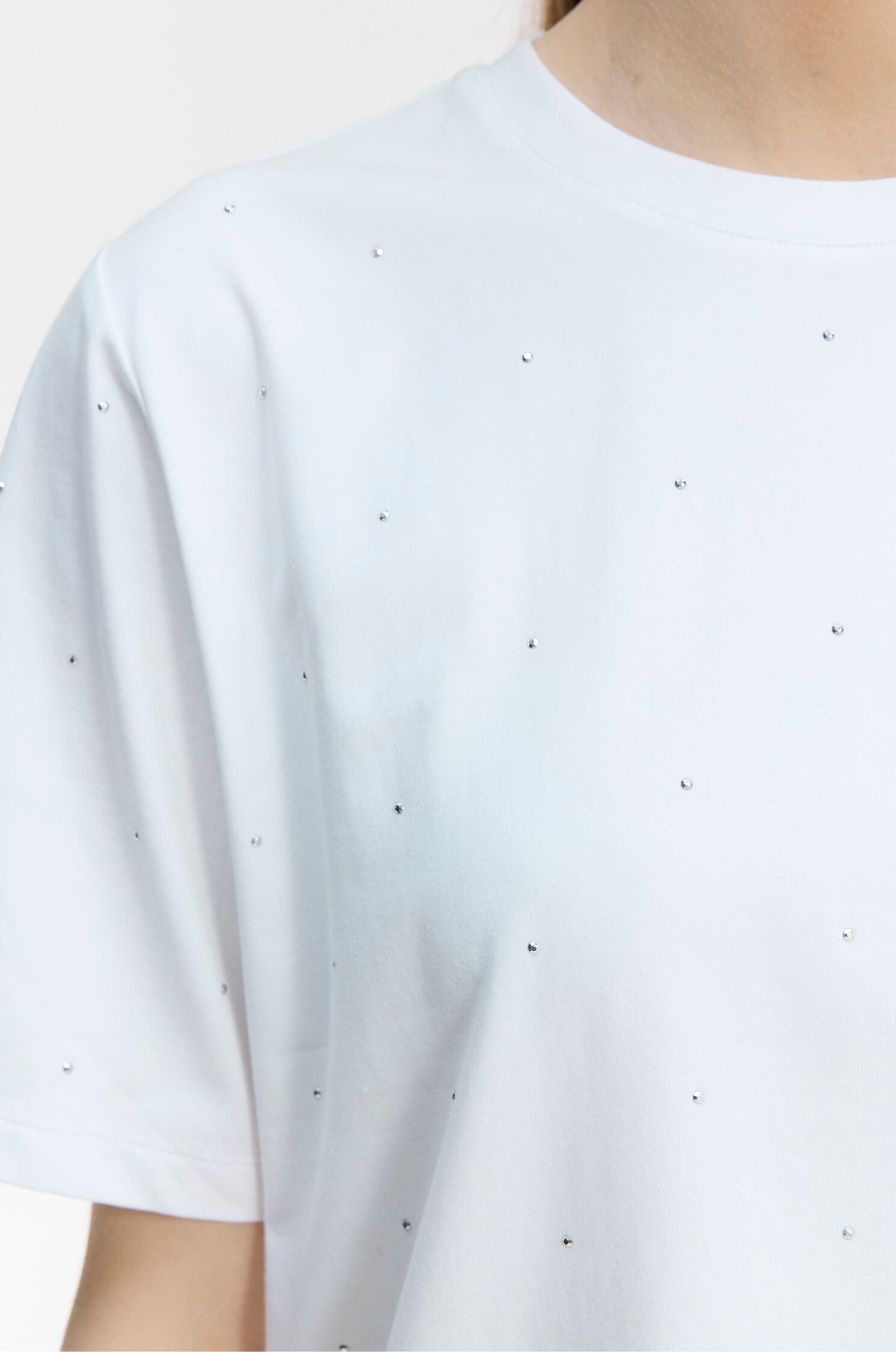 Bawełniana bluzka ze zdobieniem Solar Obraz 5