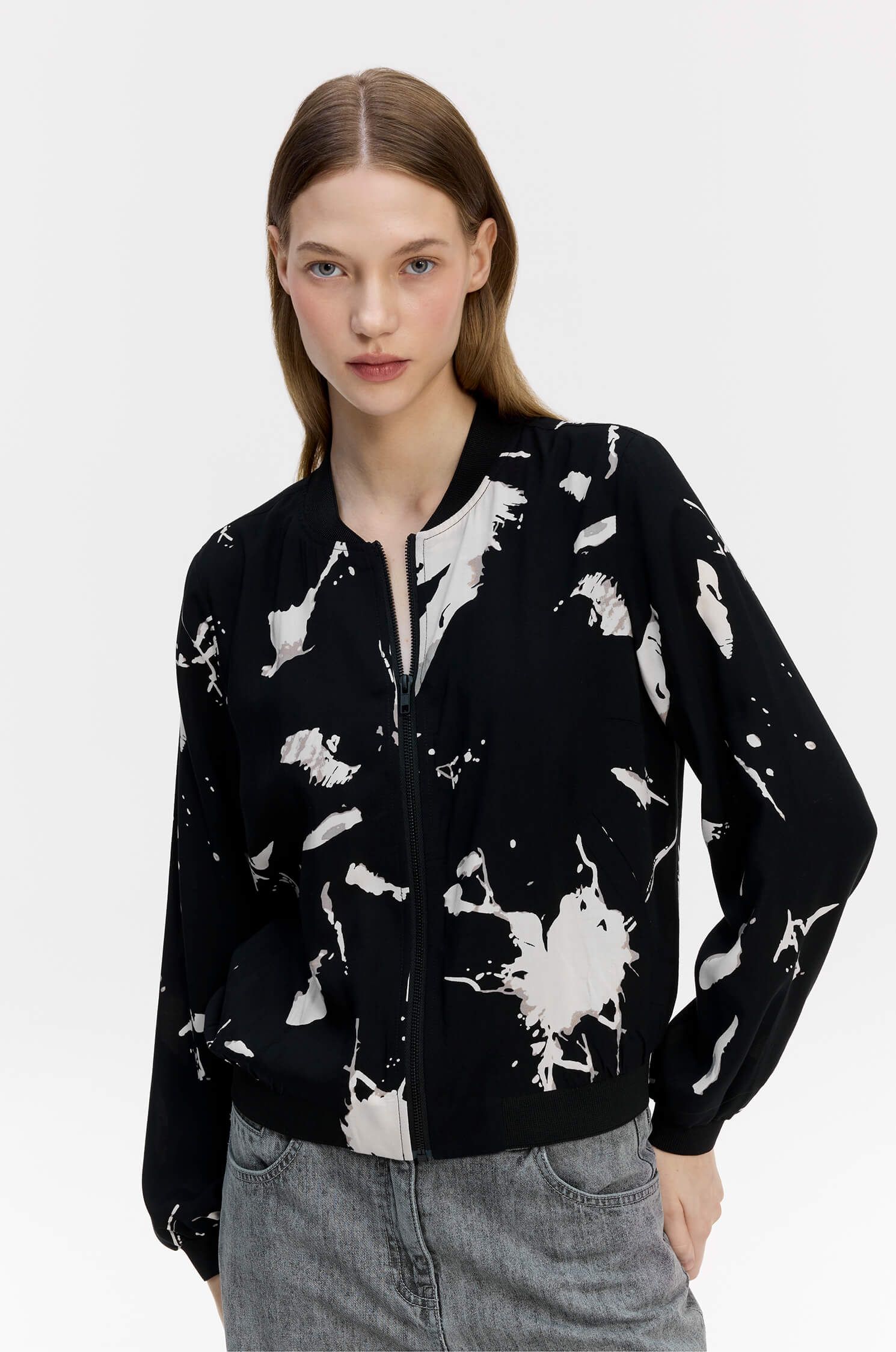 Kurtka bomberka z wiskozą Solar Obraz 2