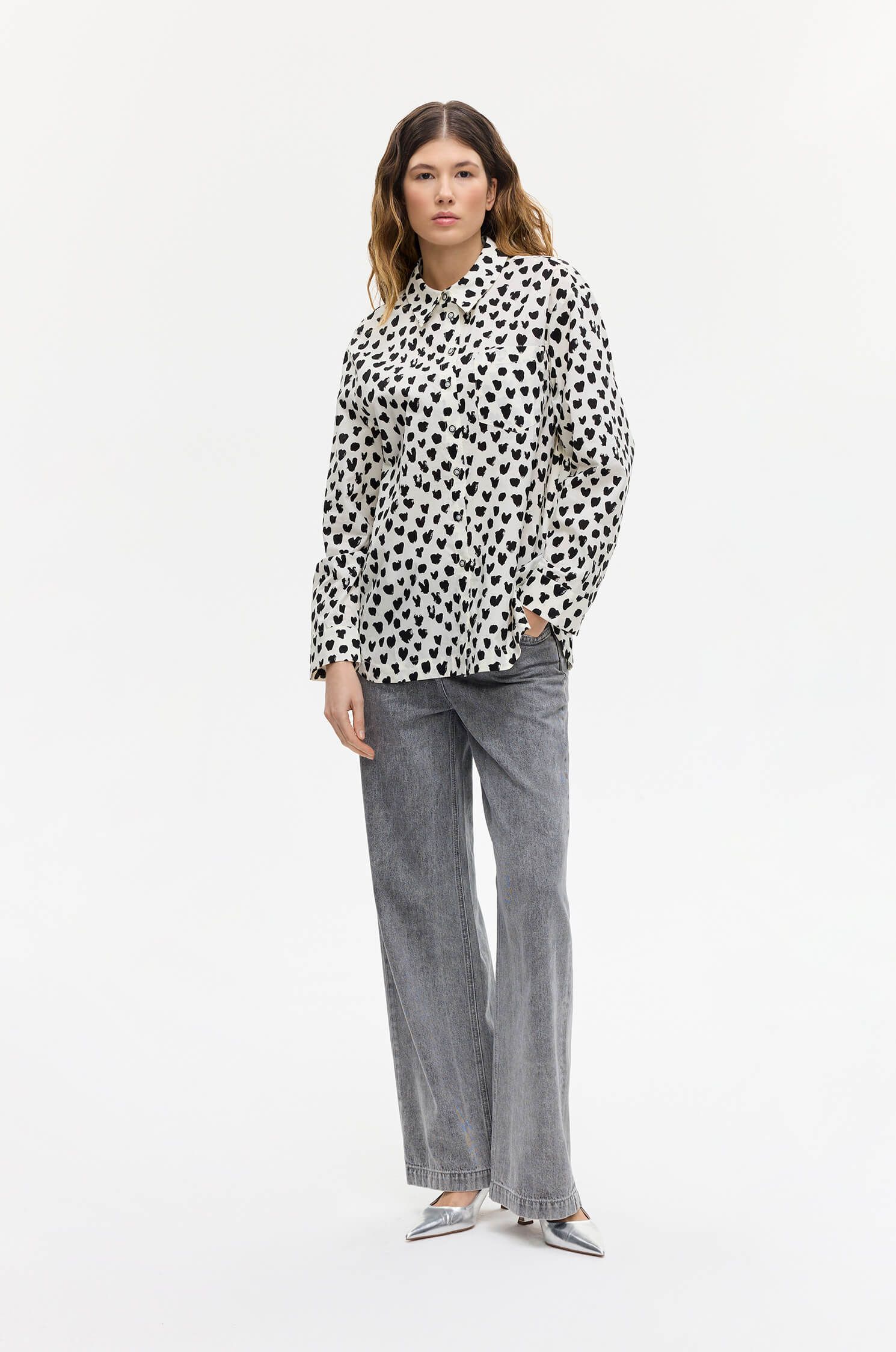 Bawełniana koszula z printem Solar Obraz 1