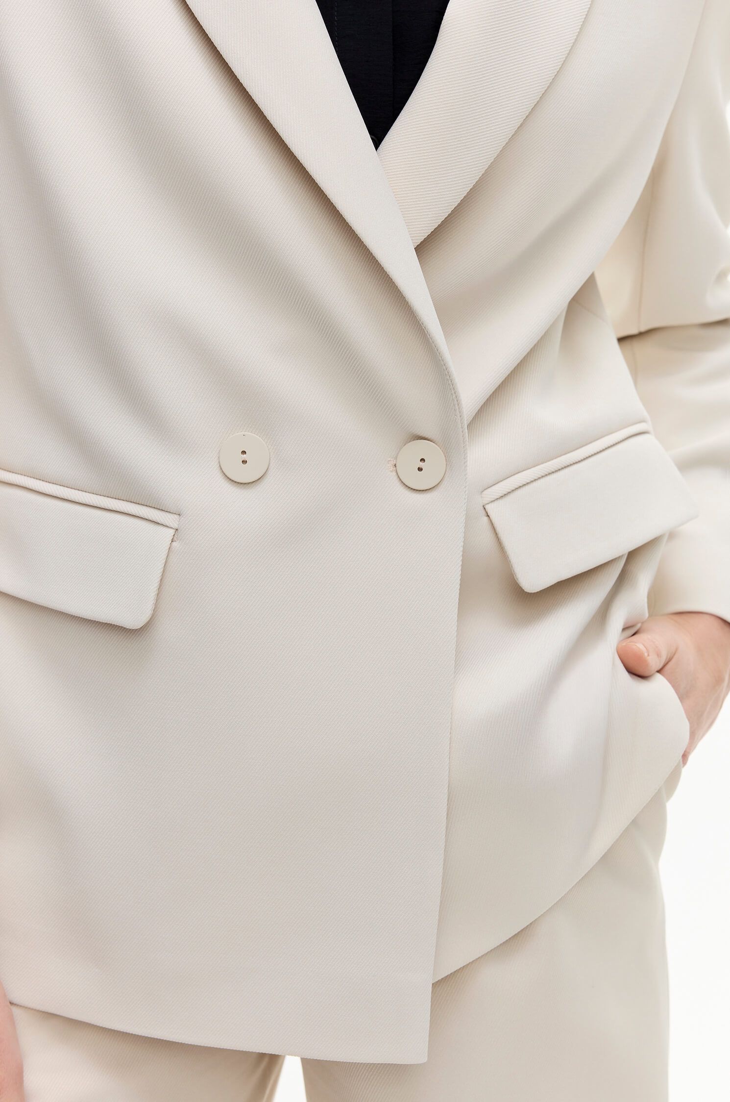 Beżowa marynarka Solar Obraz 5