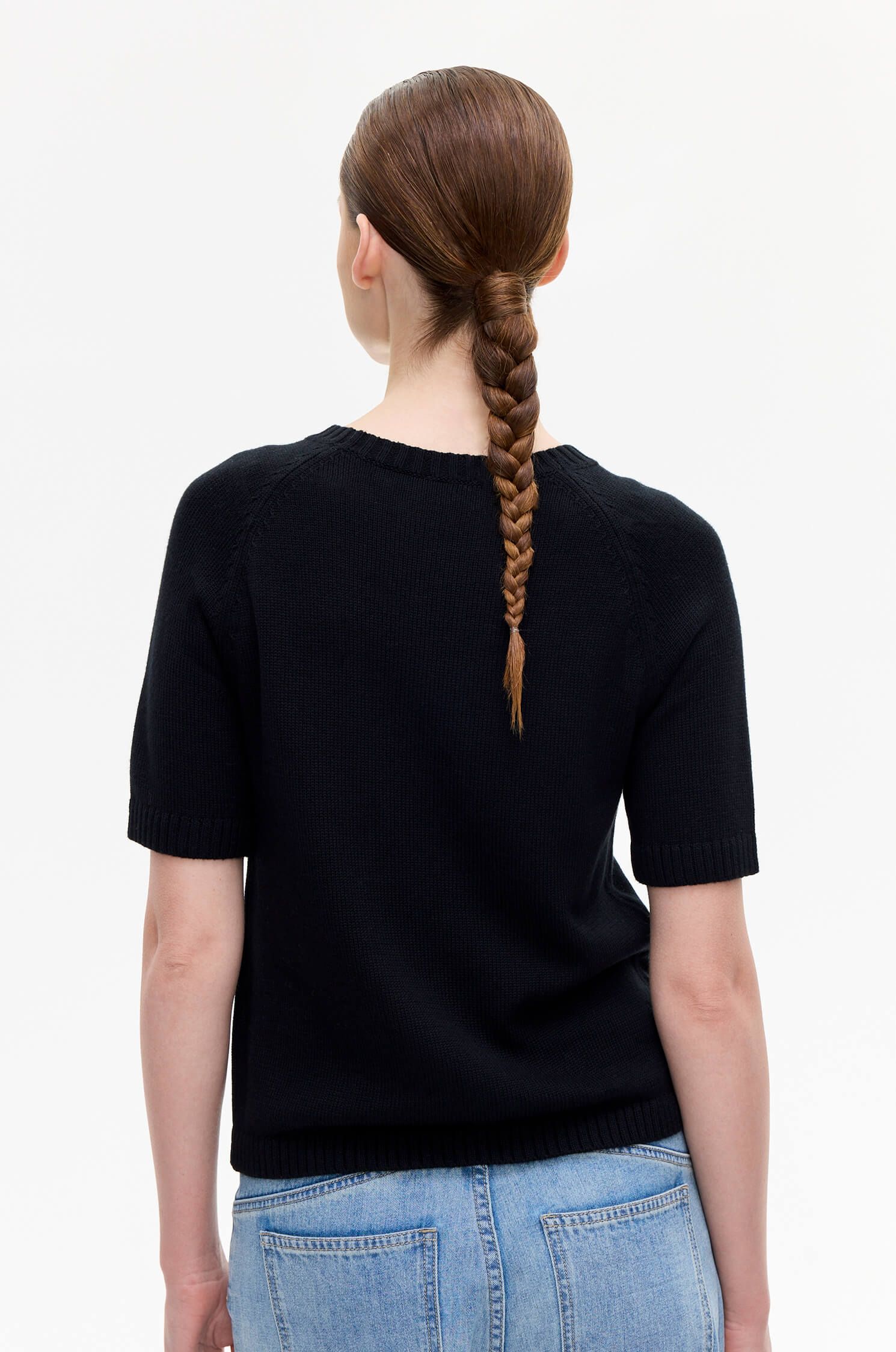 Bluzka o prostym kroju z krótkim rękawem Solar Obraz 4