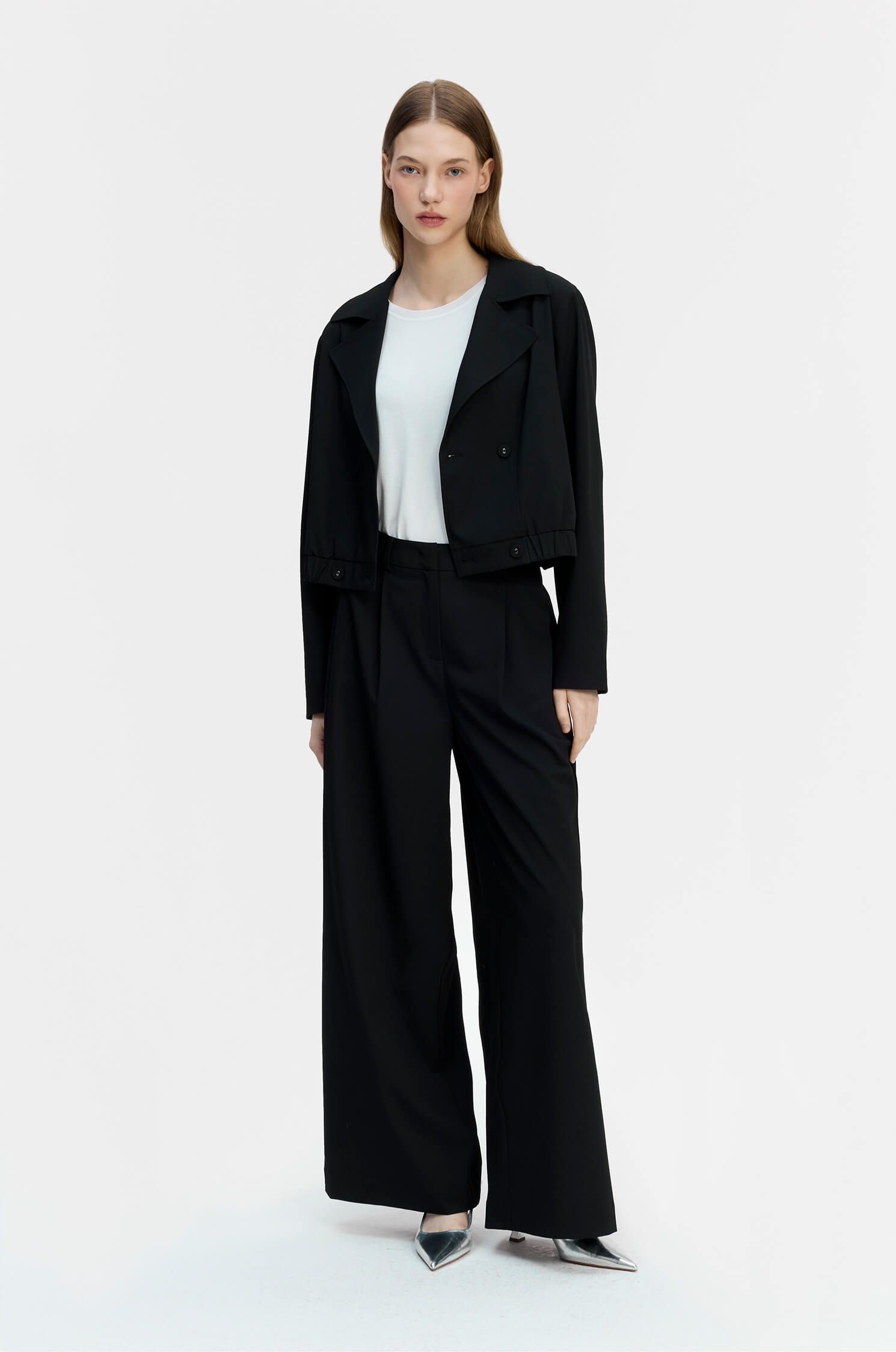 Spodnie z szeroką nogawką Solar Obraz 1