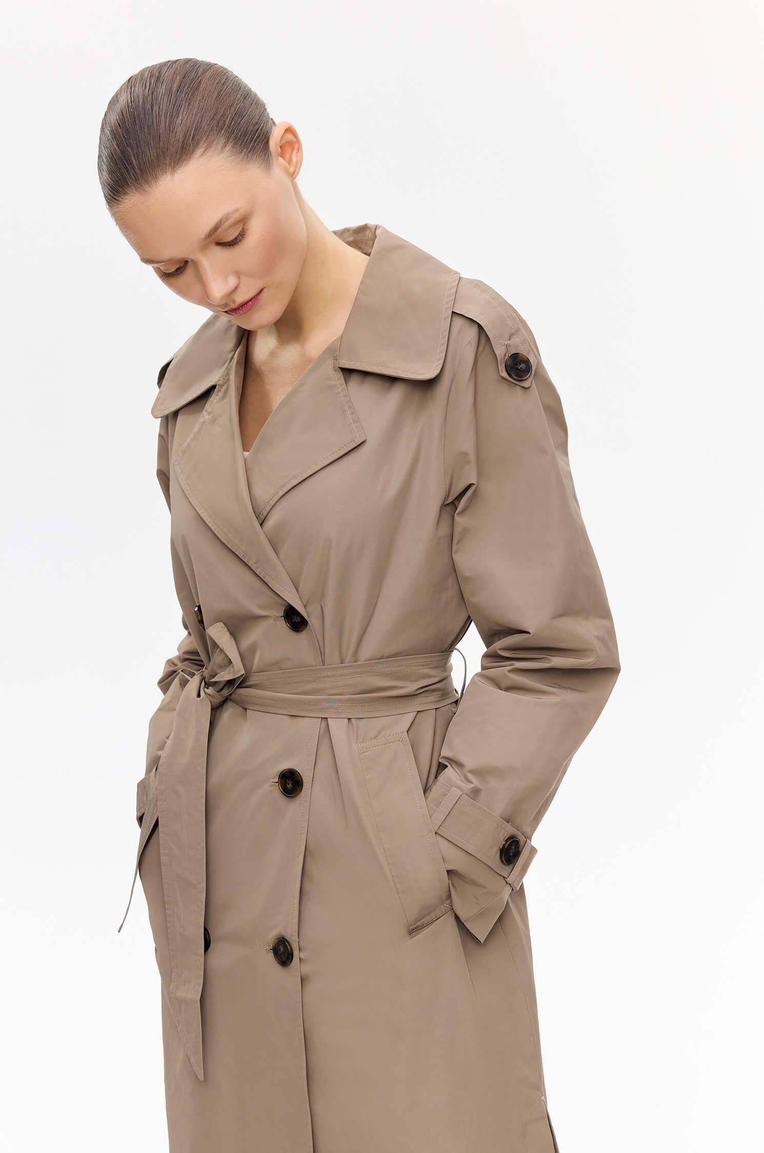 Dwurzędowy trencz Solar Obraz 2