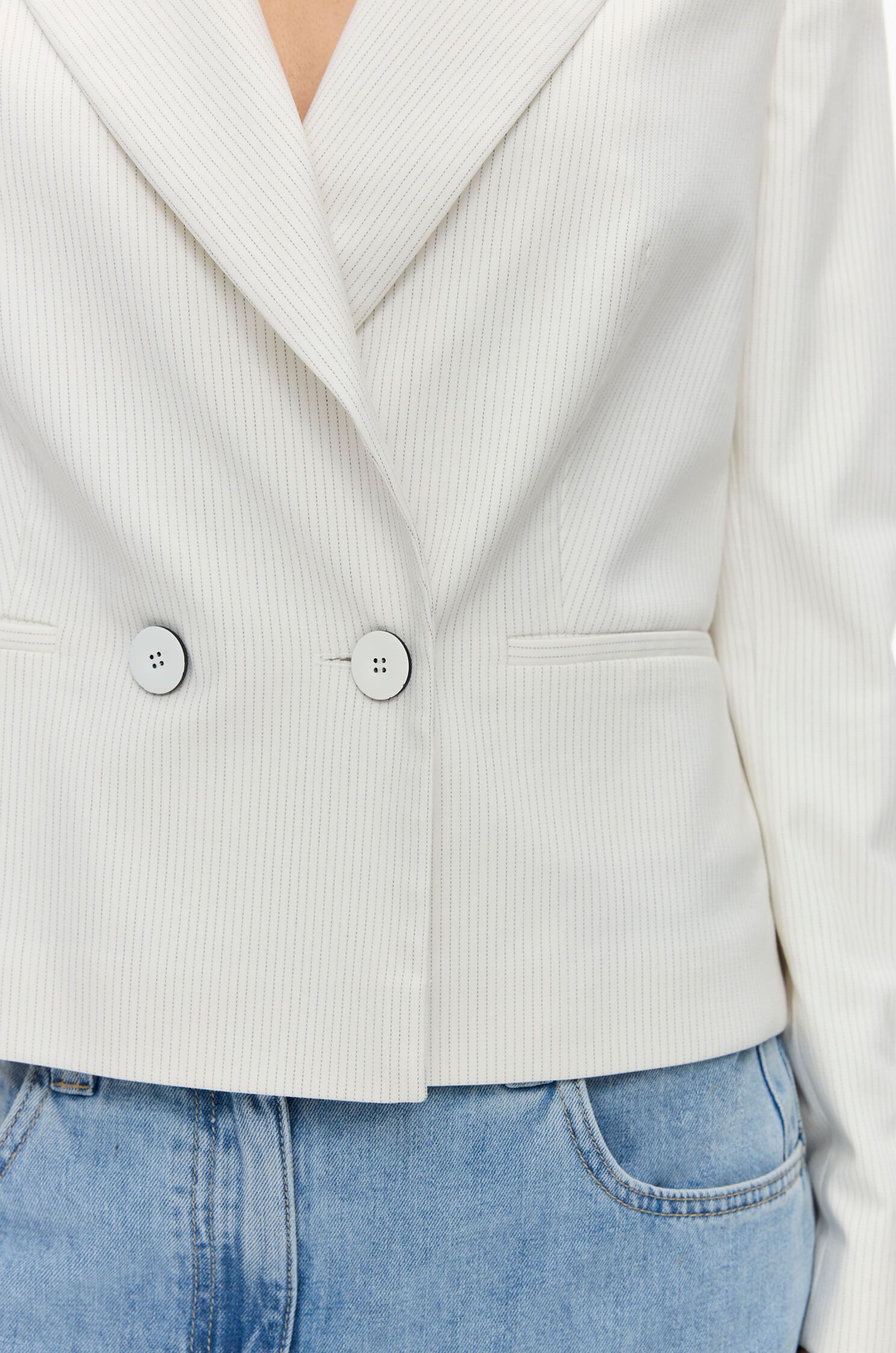 Prążkowana marynarka Solar Obraz 3