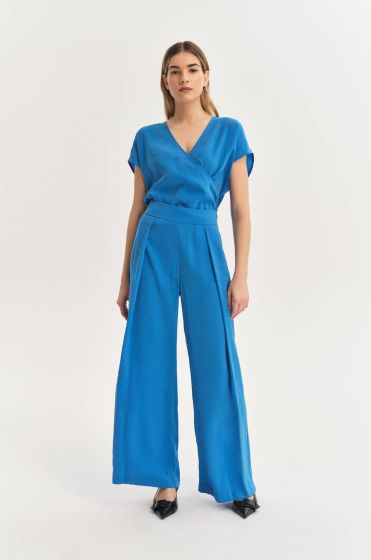 Szerokie spodnie z modalem