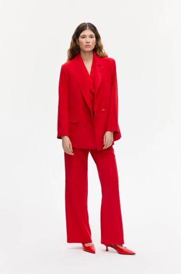 Dwurzędowa marynarka o pudełkowym kroju