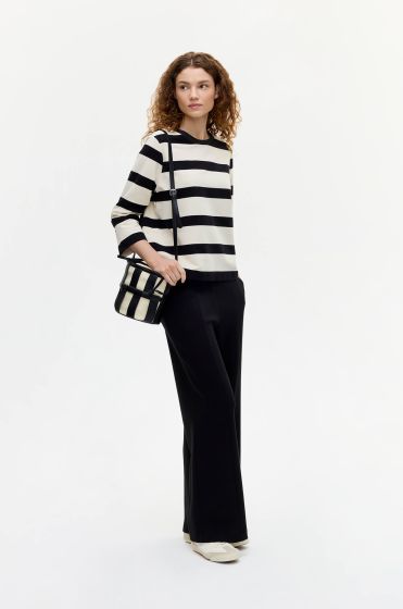 Bluza z bawełną w poziome pasy