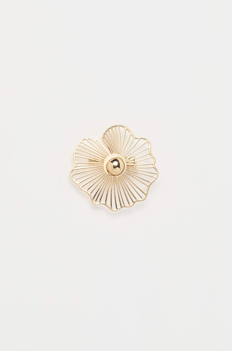 Minimalistyczna broszka kwiat
