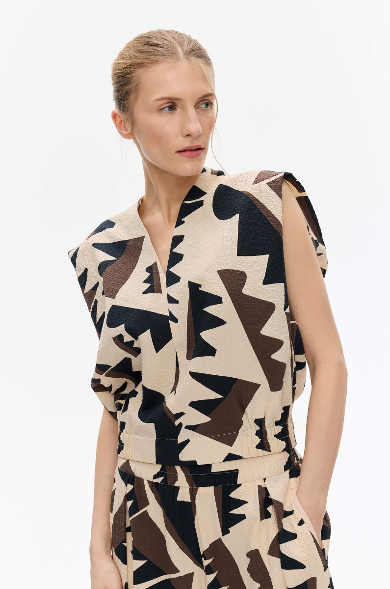 Bawełniana bluzka w korony